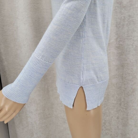 Fenn Wright Manson Pale Blue Merino Wool Vneck Sweater Women's Small - Picture 5 of 11